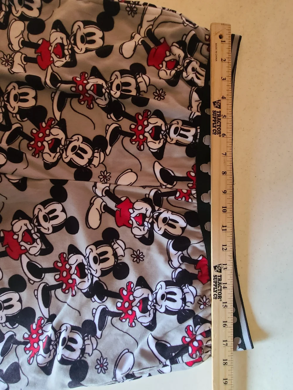 Disney Mickey & Minnie Mouse Fleece Pajama Pants Gray XL 16-18 Pockets